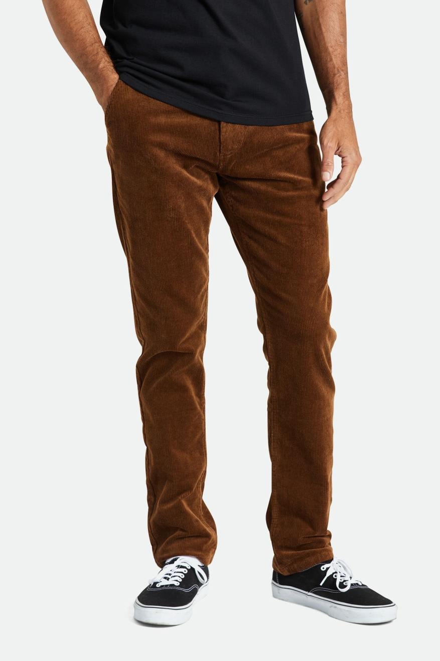 Brixton Choice Chino Regular Broek Heren Bruin | 956307SVK