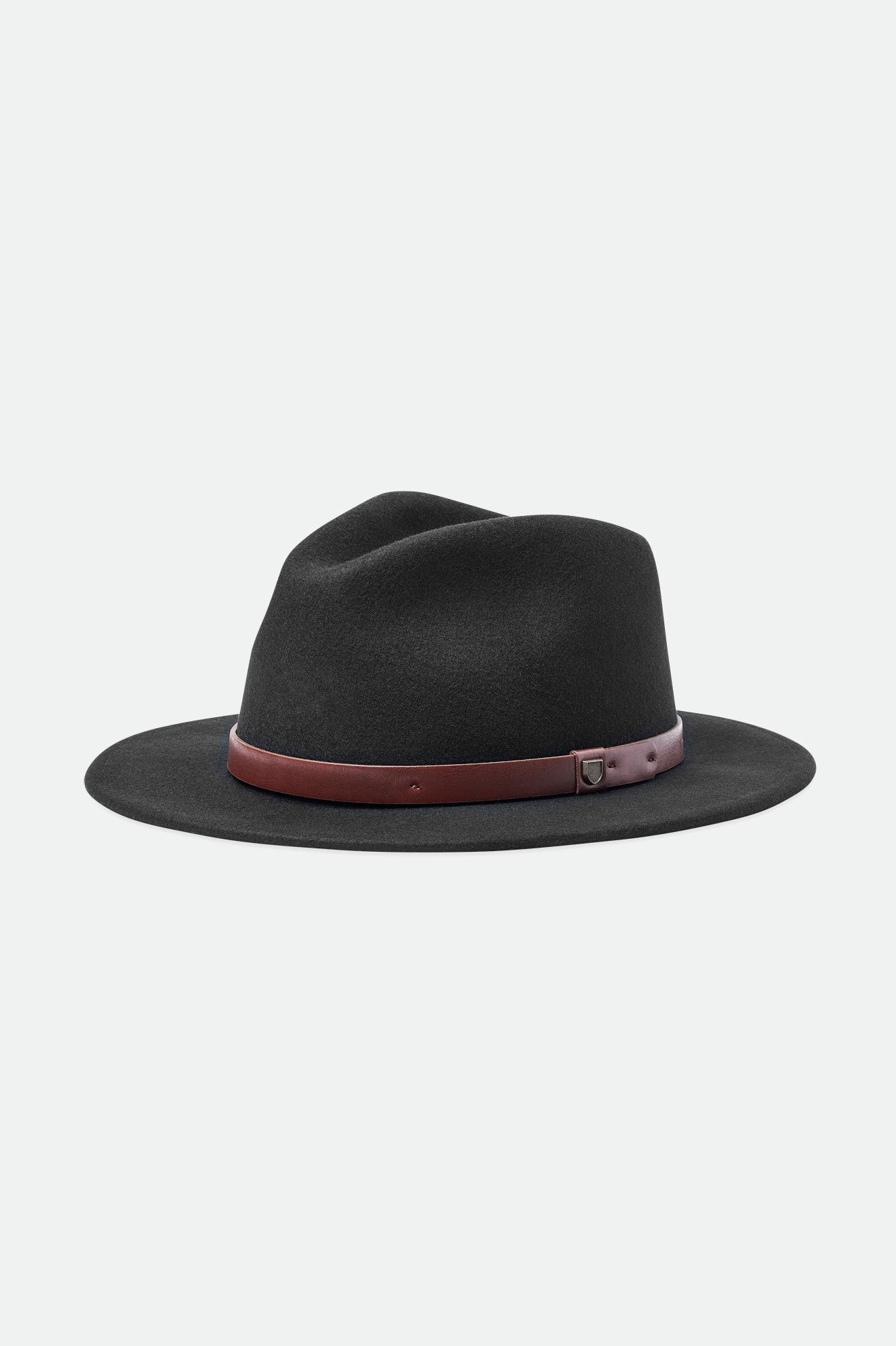 Brixton Messer Fedoras Heren Zwart | 329860WCF