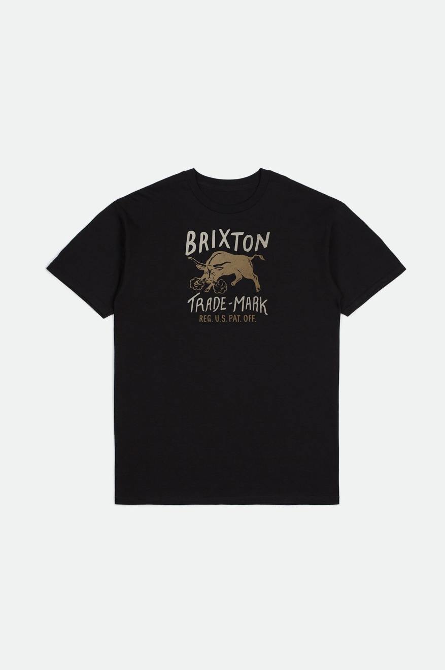 Brixton Roxboro S/S Standard Topjes Heren Zwart | 108935LUH