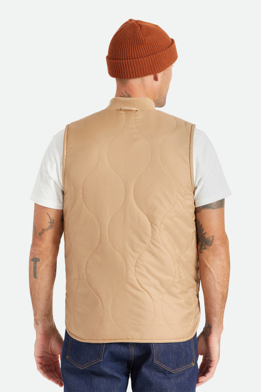 Brixton Abraham Reversible Vest Jassen Heren Beige | 452389IJR