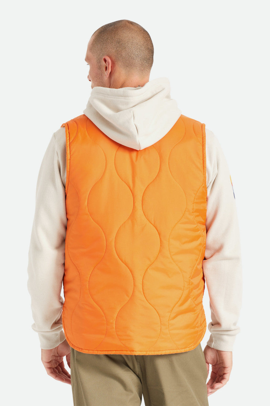 Brixton Abraham Reversible Vest Jassen Heren Oranje | 748120MYK