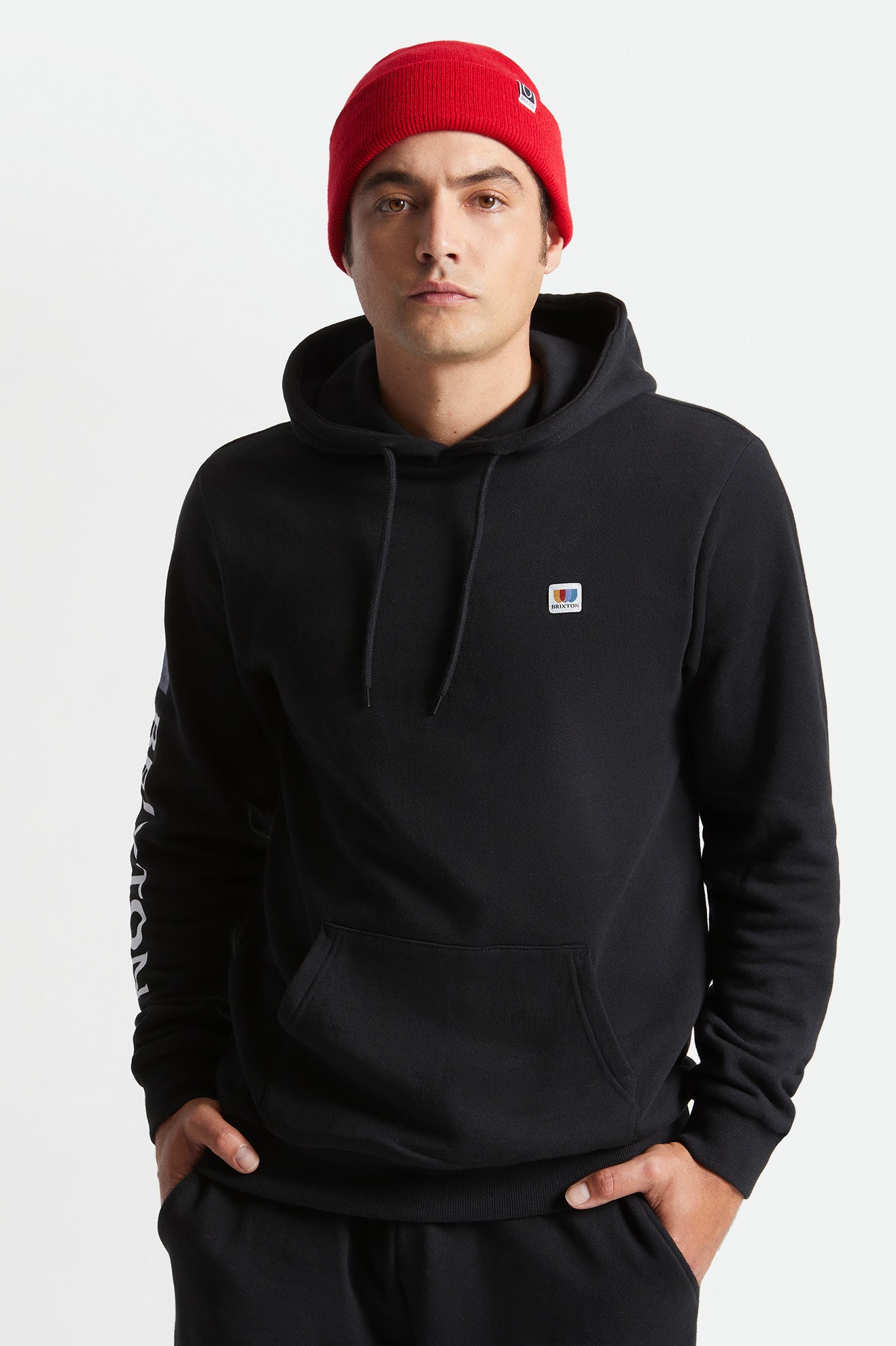 Brixton Alton Hoodie Heren Zwart | 973468ITH