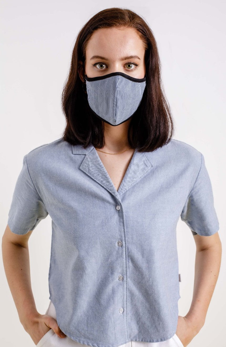 Brixton Antimicrobial 4-Way Stretch Masker Unisex Blauw | 708619TAE