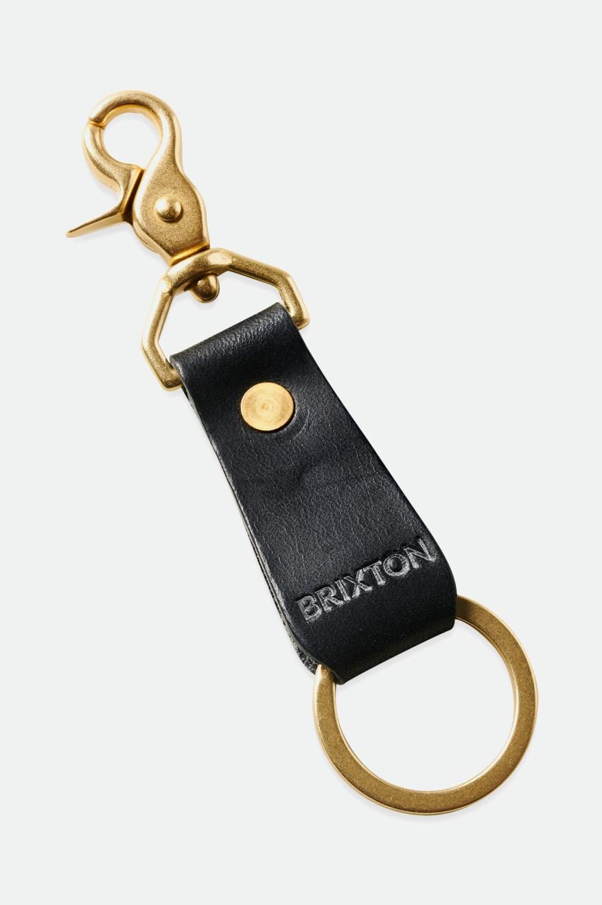 Brixton Artifact Leren Key Clip Accessoires Unisex Zwart | 130528ZES