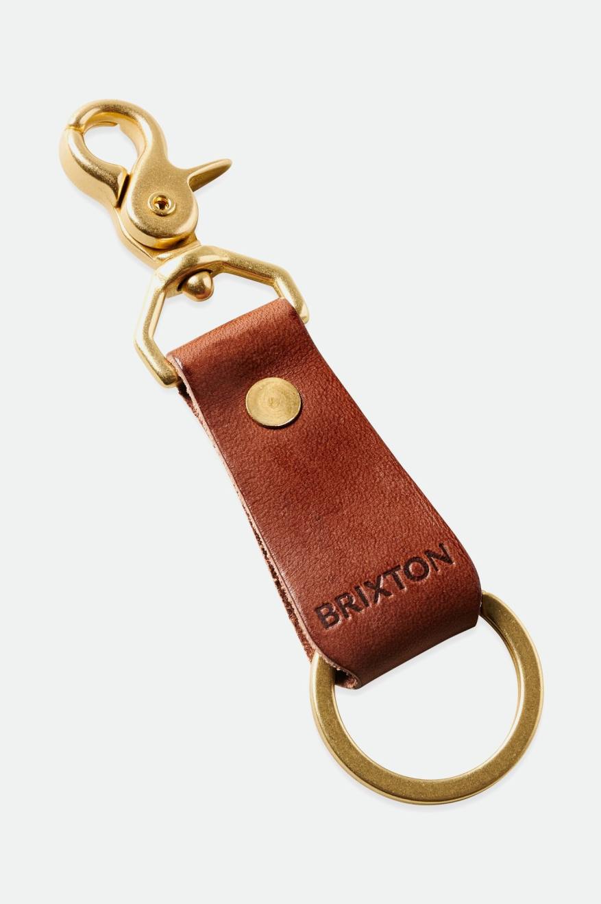 Brixton Artifact Leren Key Clip Accessoires Unisex Bruin | 635218DGS