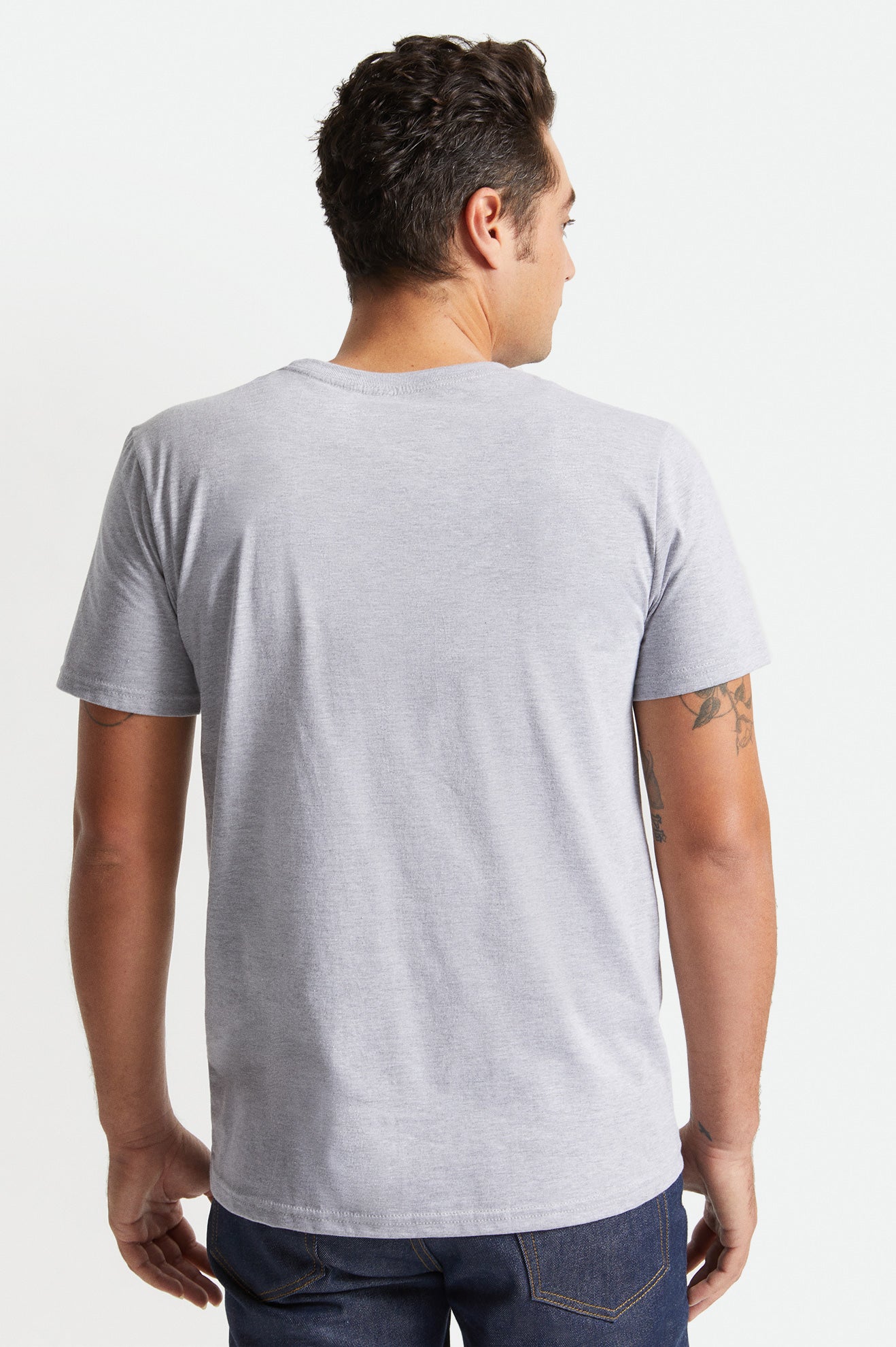 Brixton Basic S/S Pocket Topjes Heren Grijs | 158096NPY