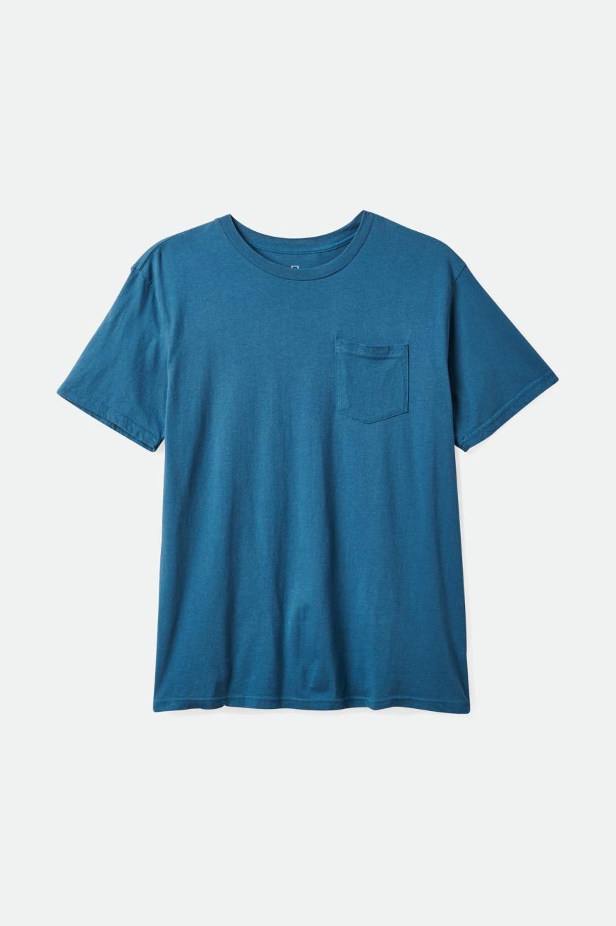 Brixton Basic S/S Pocket Topjes Heren Turquoise | 978023ZGA