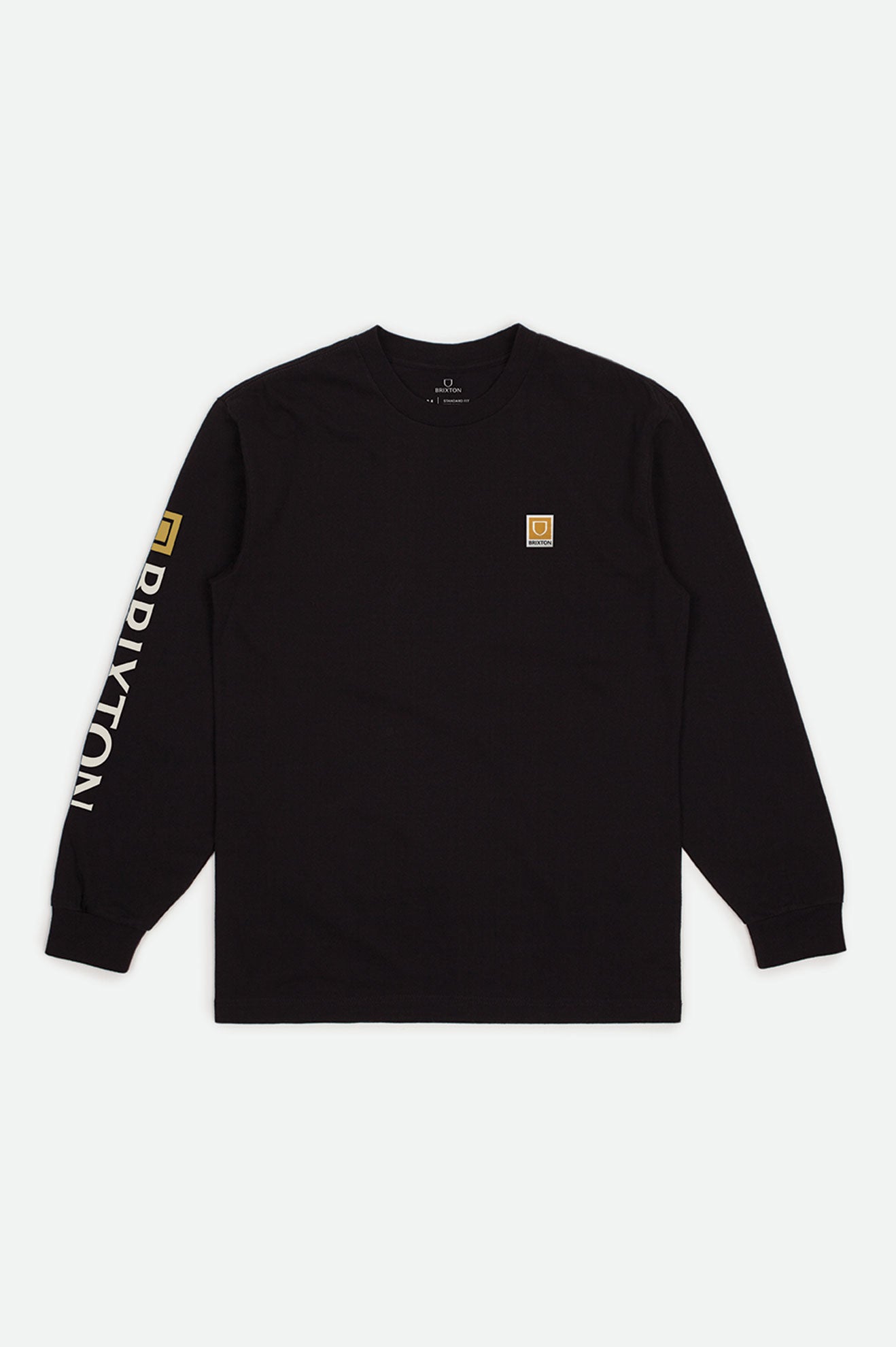 Brixton Beta II L/S Standard Topjes Heren Zwart | 213479FRN