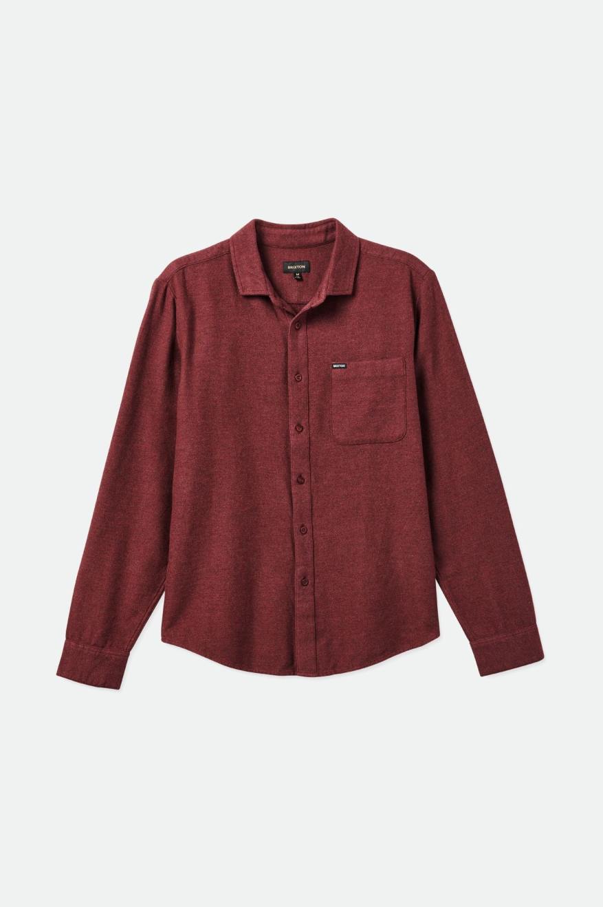 Brixton Bixby Reserve L/S Flanellen Tops Heren Rood | 582370HND