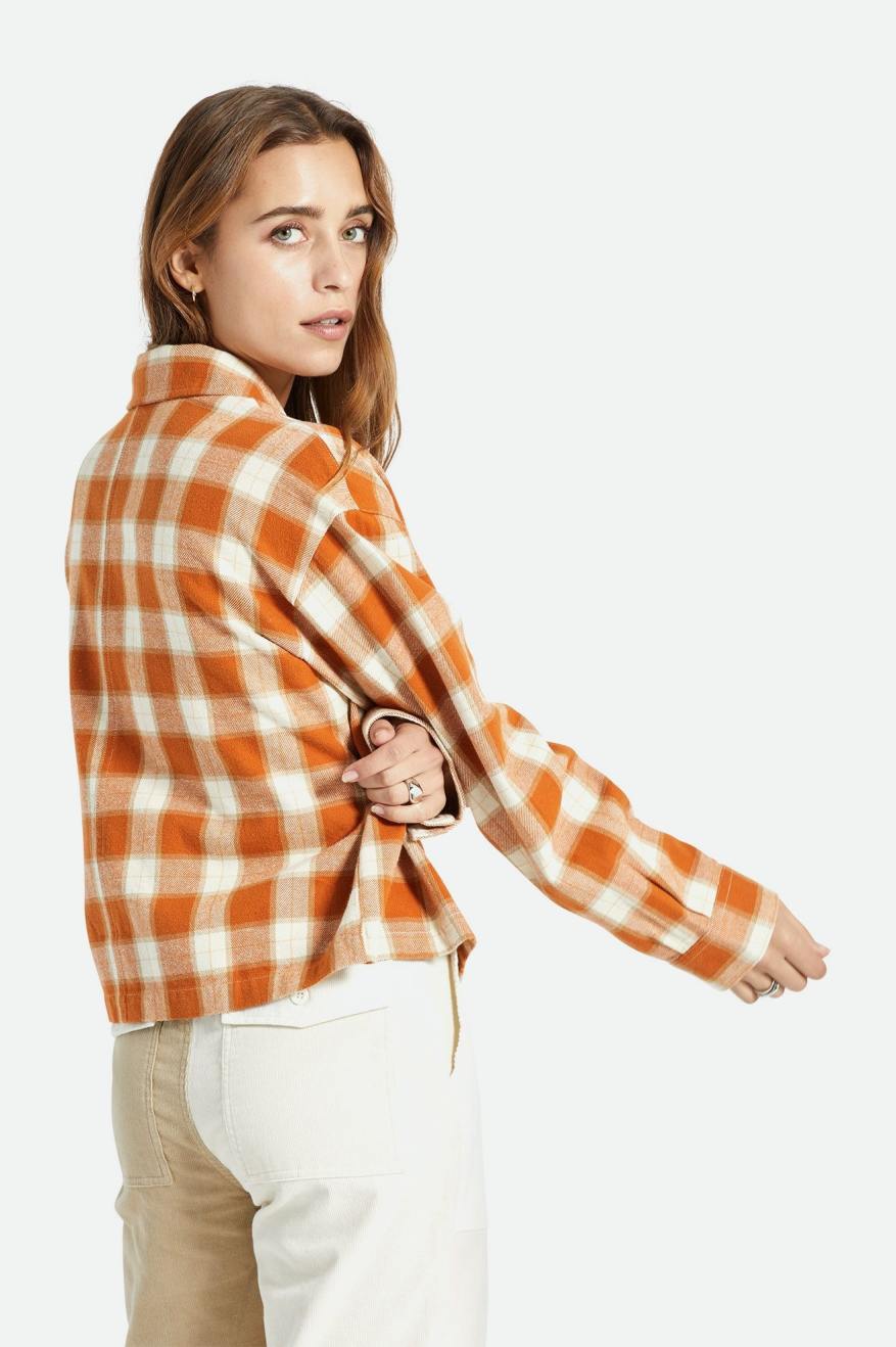 Brixton Bowery L/S Topjes Dames Oranje | 762140KND