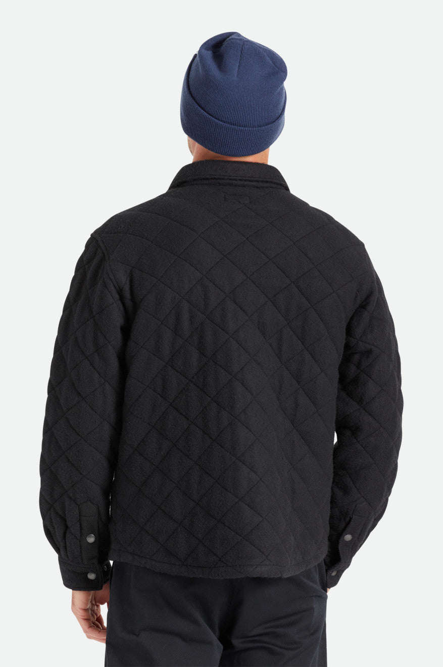 Brixton Cass Gewatteerd Fleece Jassen Heren Zwart | 847059MTO