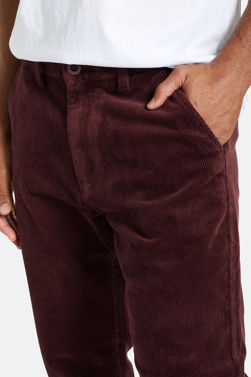 Brixton Choice Chino Regular Broek Heren Rood | 482753FYC