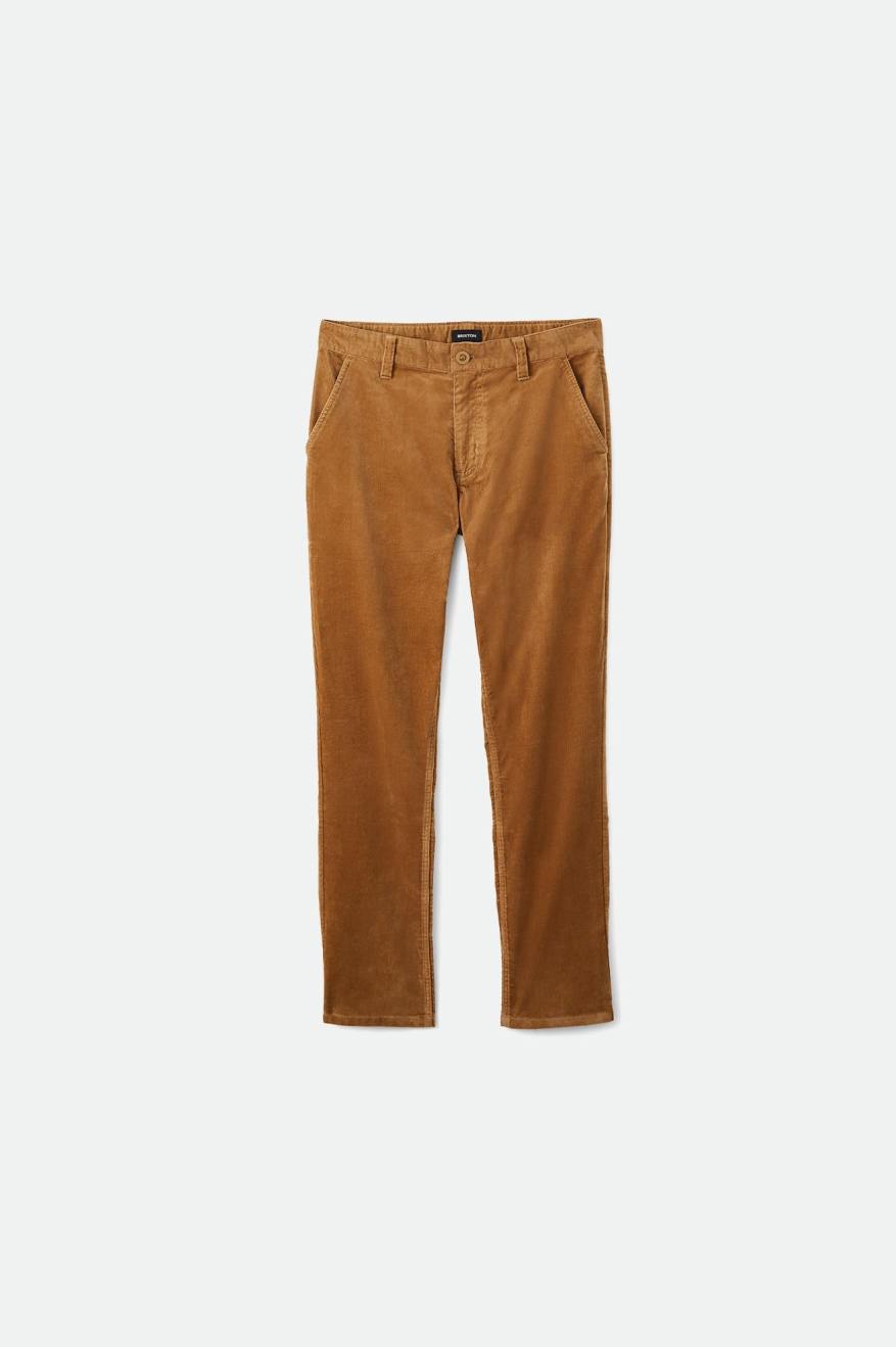 Brixton Choice Chino Regular Broek Heren Khaki | 673821TSE