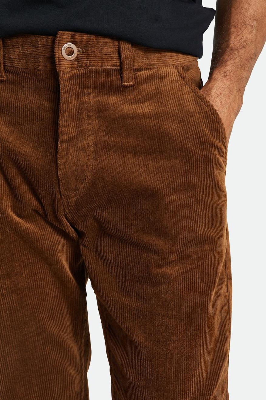 Brixton Choice Chino Regular Broek Heren Bruin | 956307SVK