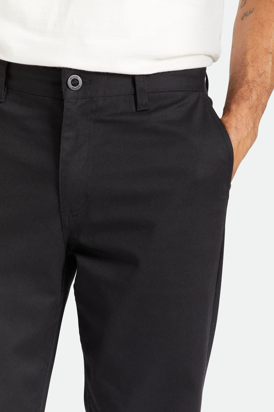 Brixton Choice Chino Relaxed Broek Heren Zwart | 948506FHX