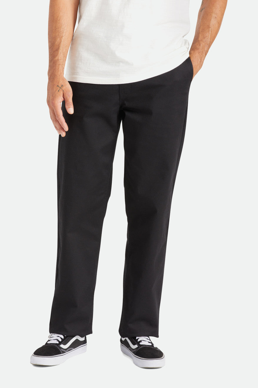 Brixton Choice Chino Relaxed Broek Heren Zwart | 948506FHX