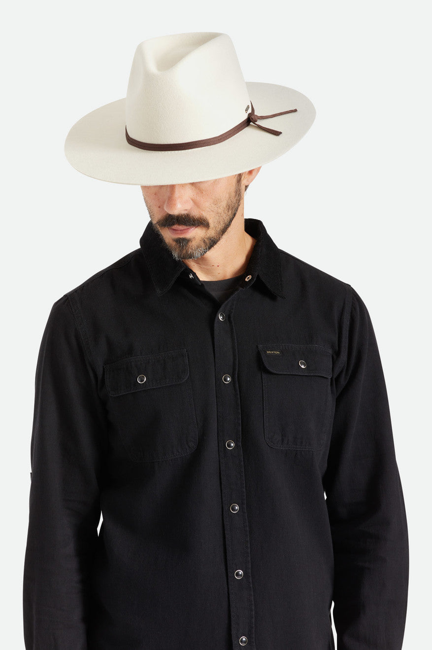 Brixton Cohen Cowboy Hoeden Dames Wit | 678312DWJ