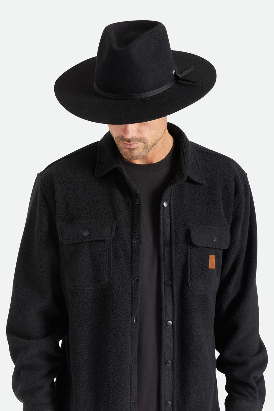 Brixton Cohen Cowboy Hoeden Heren Zwart | 642810EZL