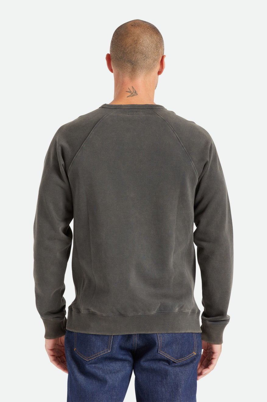 Brixton Cooper Reserve Raglan Crew Hoodie Heren Zwart | 418760JVM