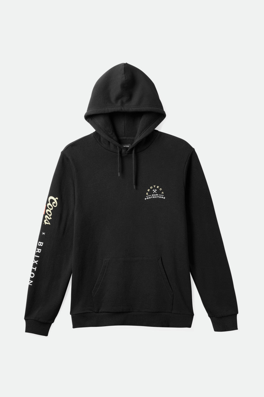 Brixton Coors Protector II Hoodie Heren Zwart | 278536VCB