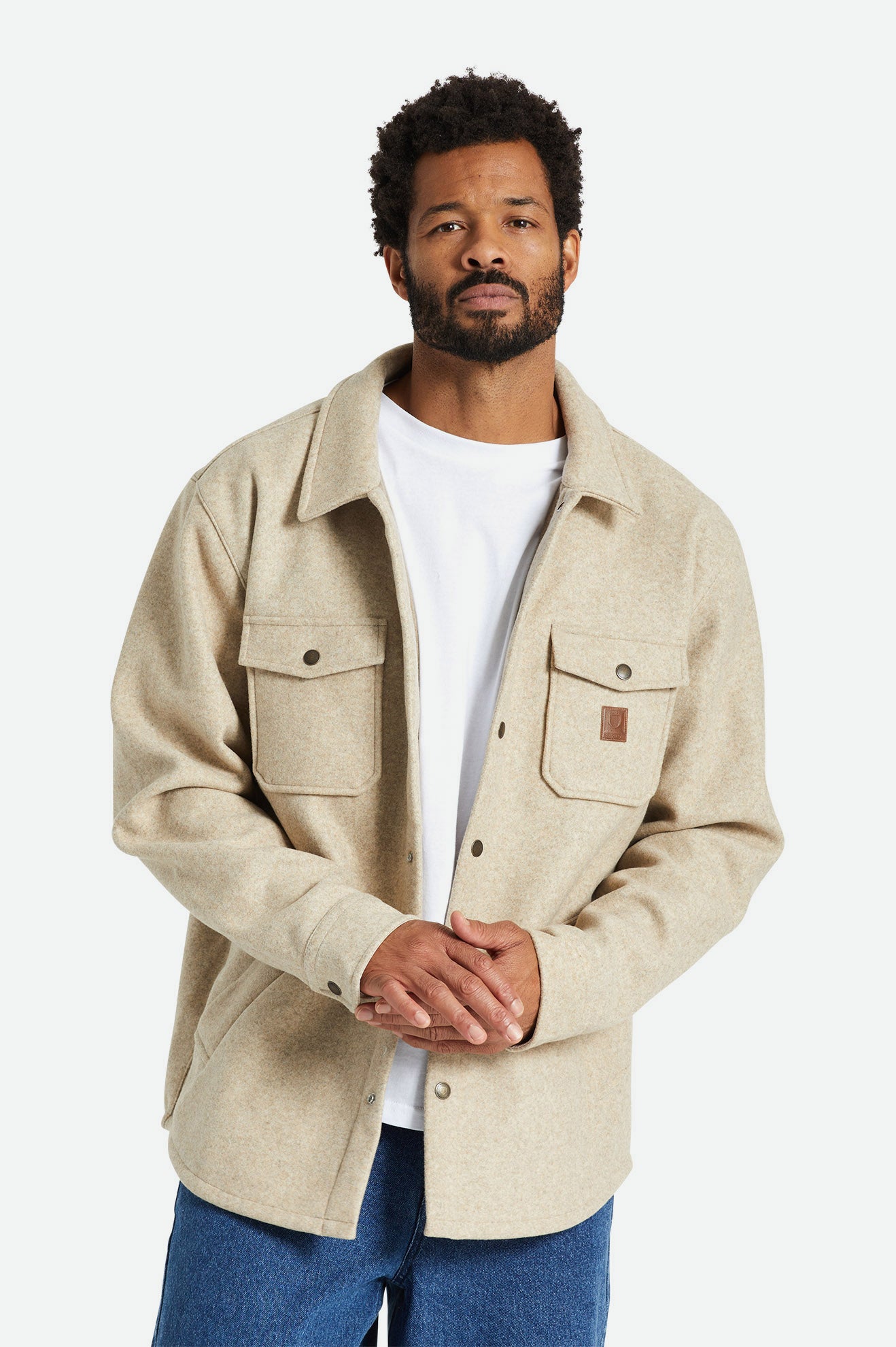 Brixton Durham Reserve Jassen Heren Beige | 361847GAR