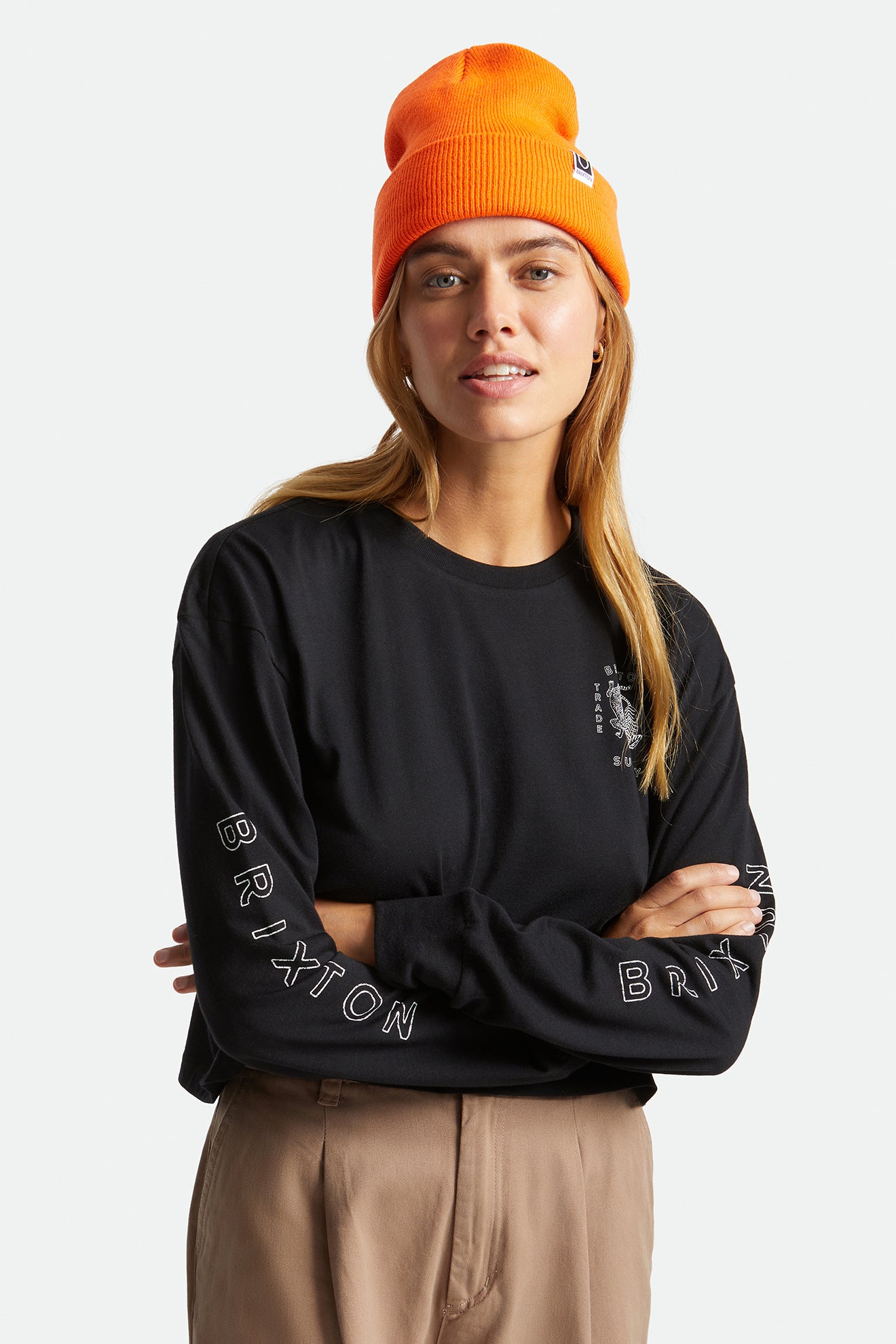 Brixton Harbor Beta Watch Cap Muts Dames Oranje | 940375JKF