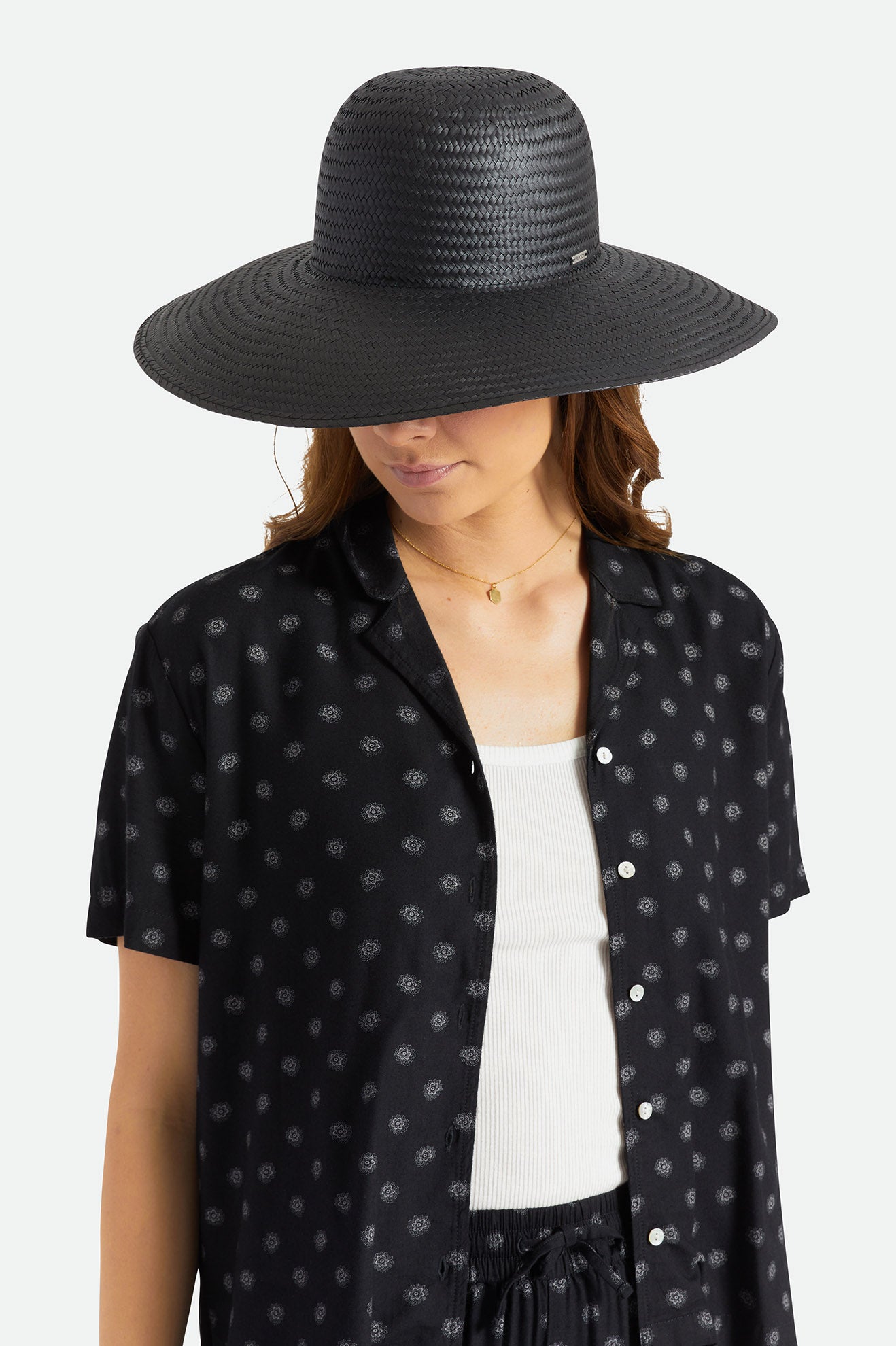 Brixton Janae Sun Hat Hoeden Dames Zwart | 798143VUN