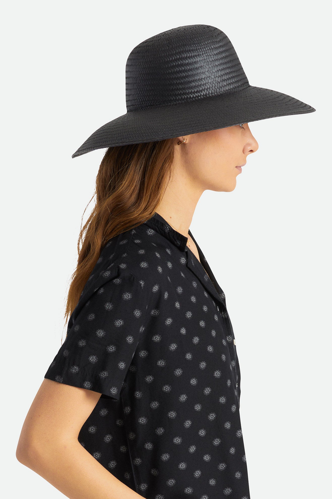 Brixton Janae Sun Hat Hoeden Dames Zwart | 798143VUN