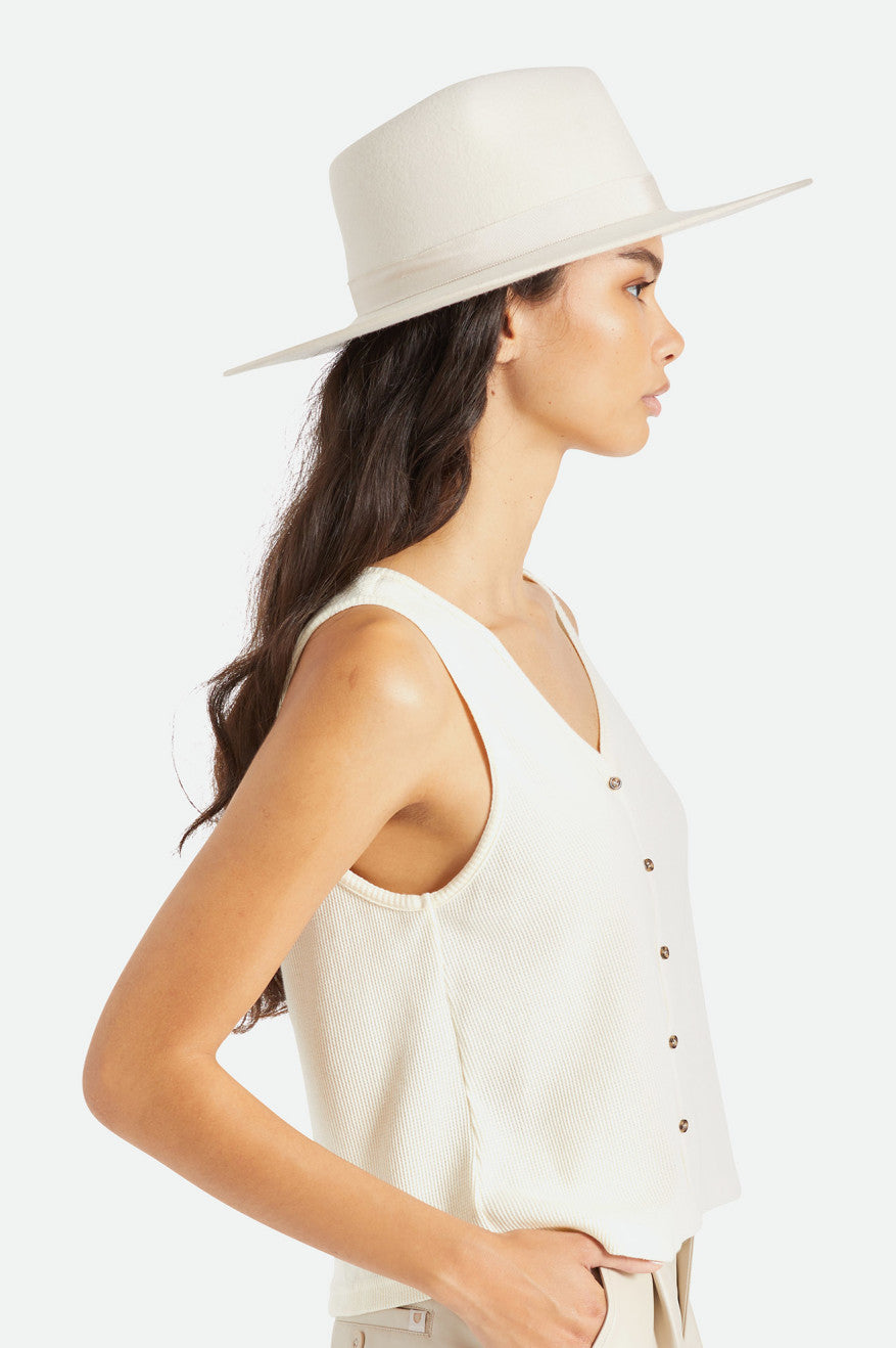 Brixton Jo Rancher Hat Hoeden Dames Wit | 204167XYE