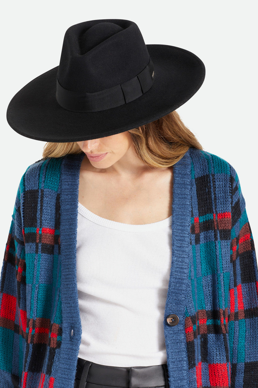 Brixton Joanna Felt Hat Hoeden Dames Zwart | 617238VQJ