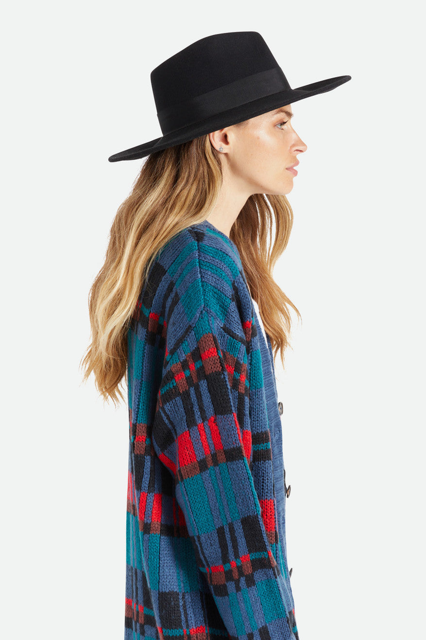 Brixton Joanna Felt Hat Hoeden Dames Zwart | 617238VQJ