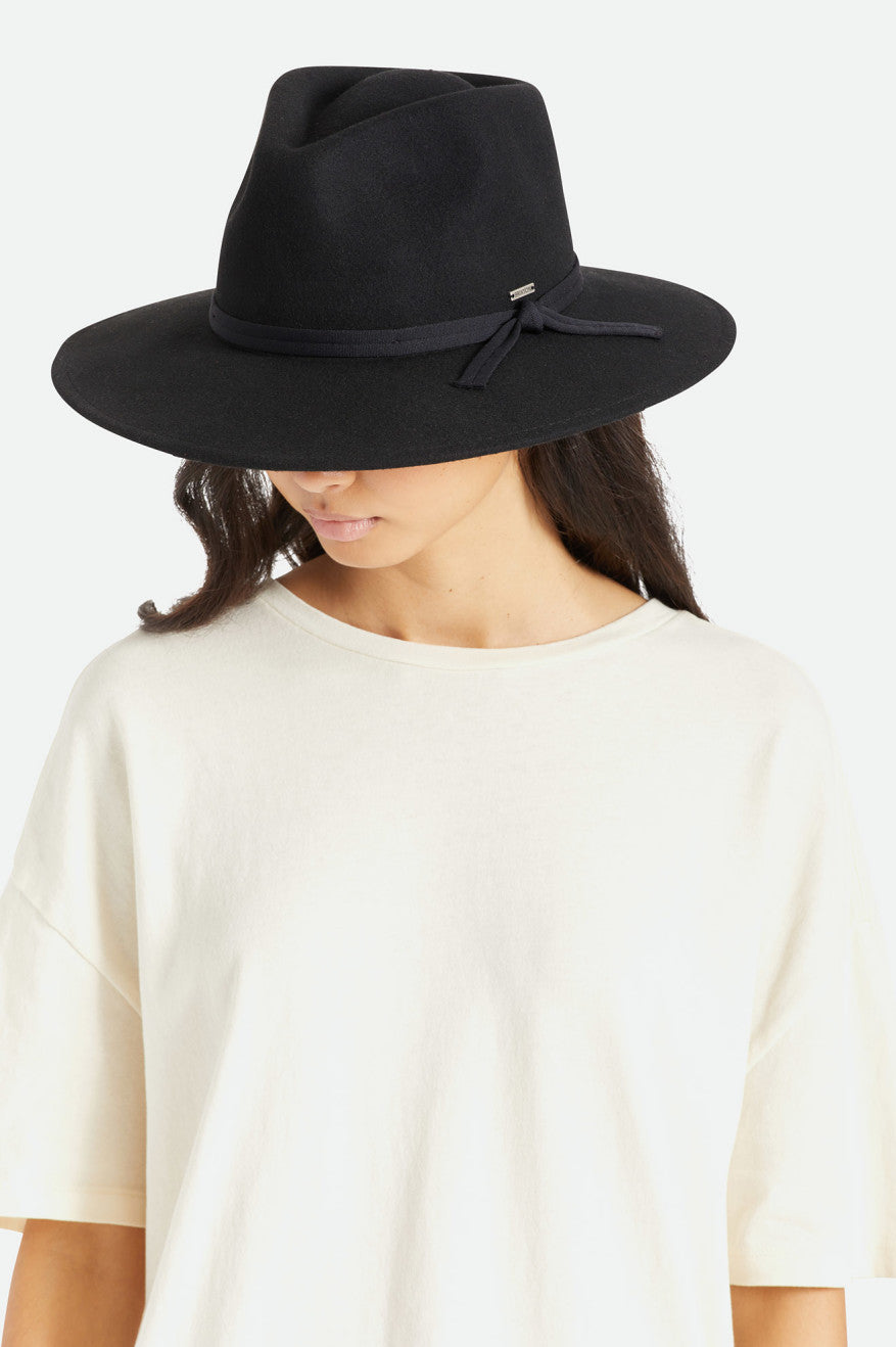 Brixton Joanna Felt Packable Hat Hoeden Dames Zwart | 568143FGX