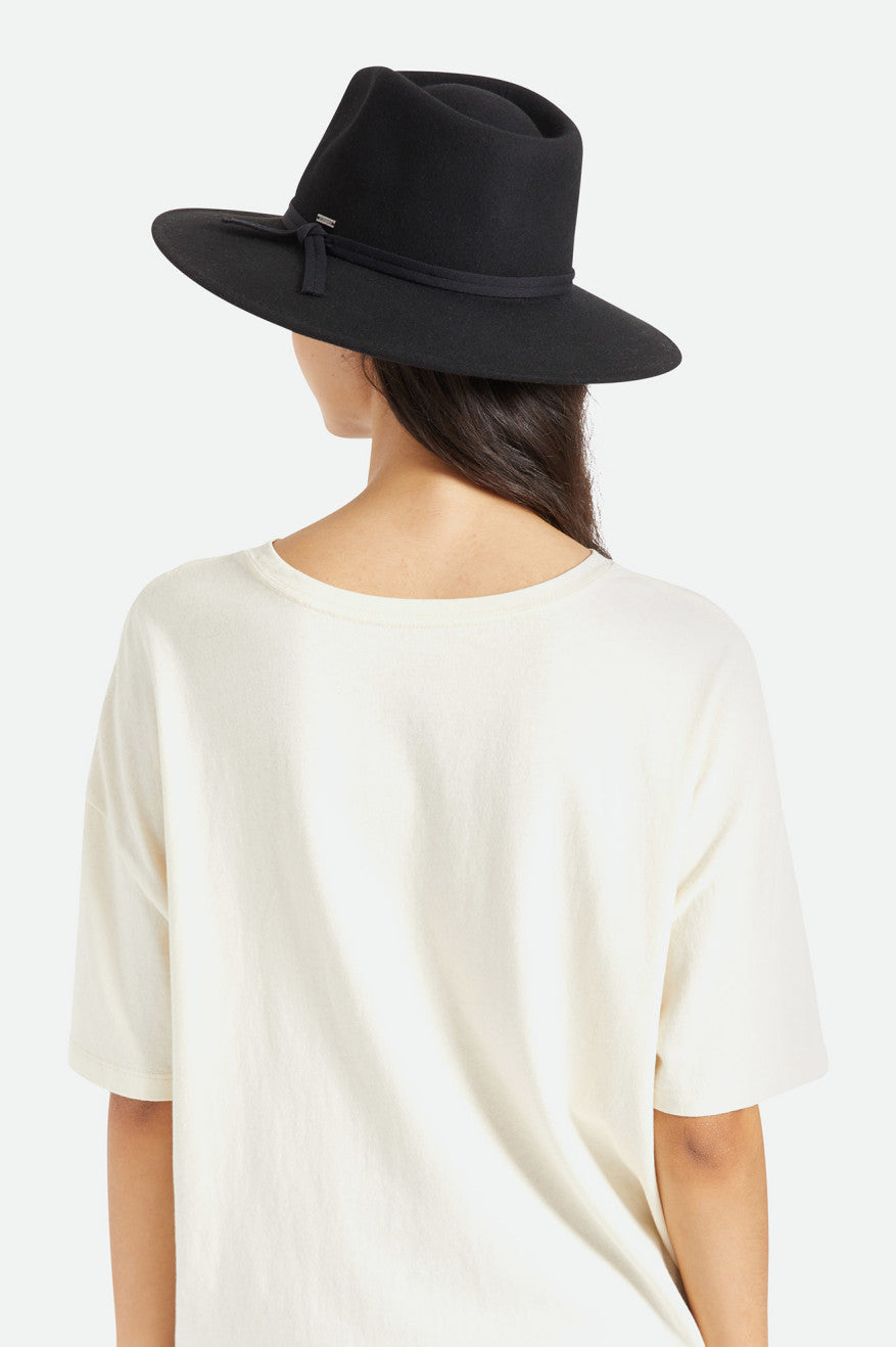 Brixton Joanna Felt Packable Hat Hoeden Dames Zwart | 568143FGX