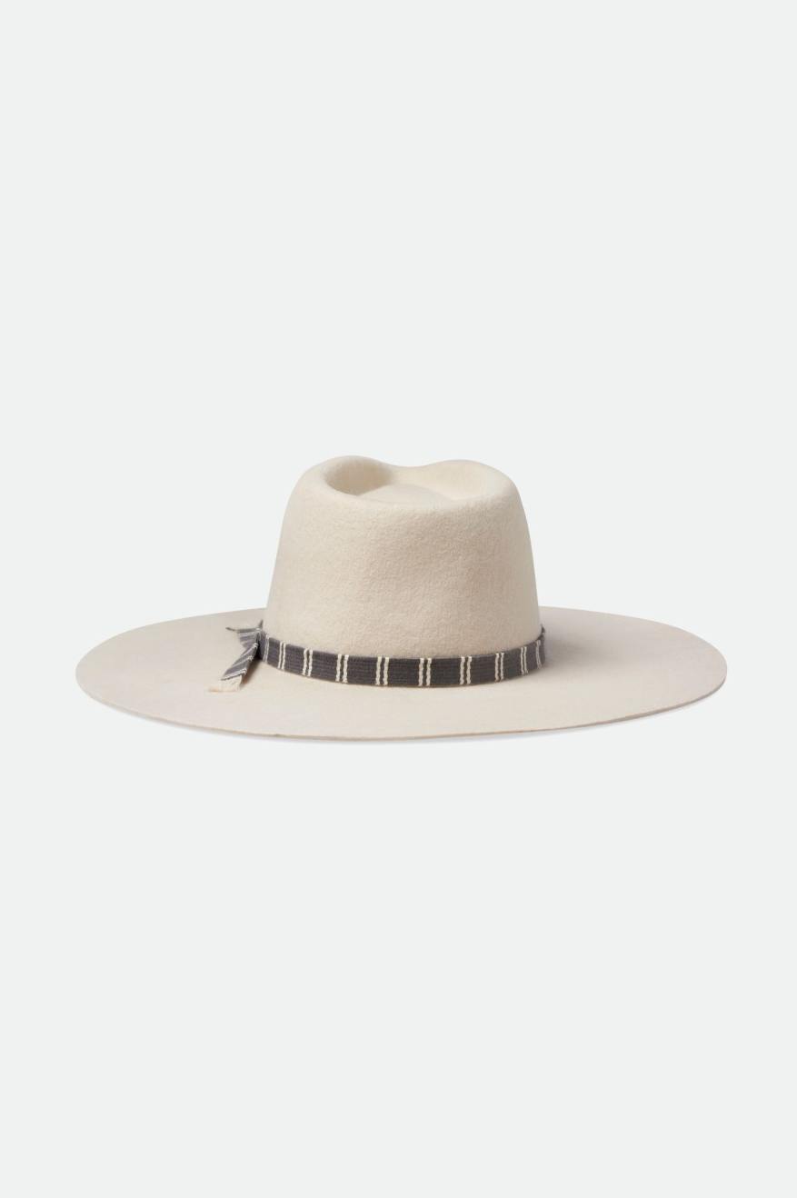 Brixton Leigh Felt Fedora Fedoras Dames Wit | 912374DUJ