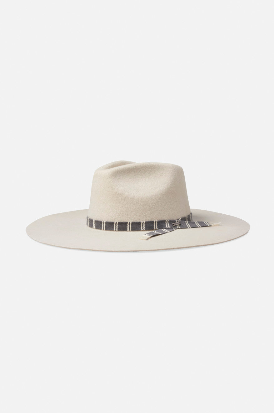 Brixton Leigh Felt Fedora Fedoras Dames Wit | 912374DUJ