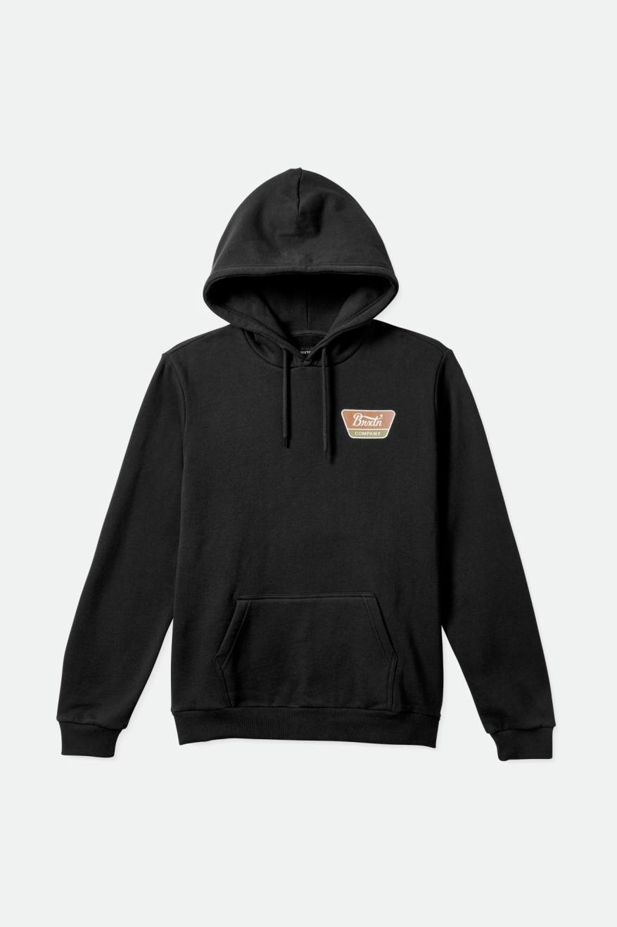 Brixton Linwood Hoodie Heren Zwart | 351097WZR