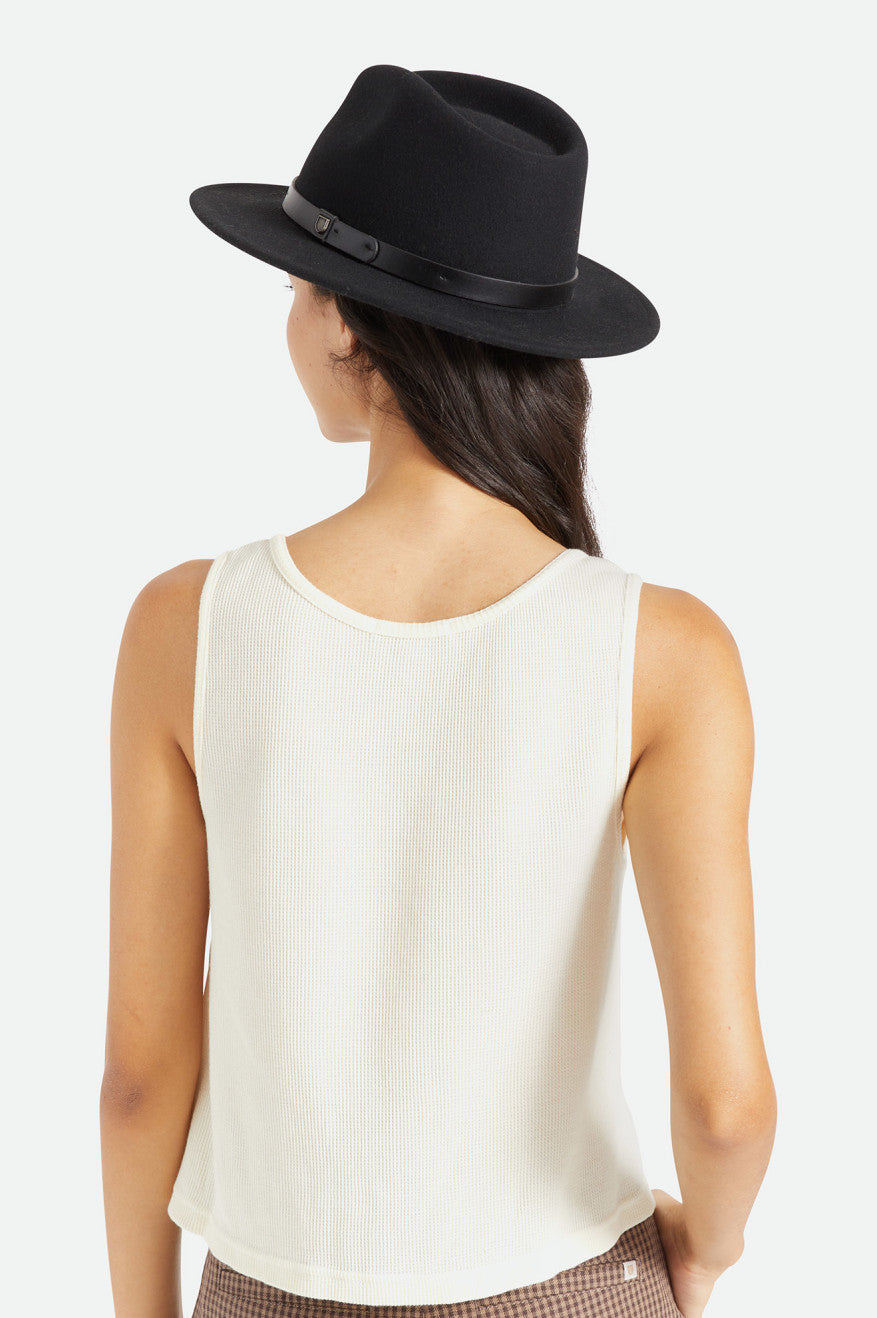 Brixton Messer Fedora Fedoras Dames Zwart | 527431AWO