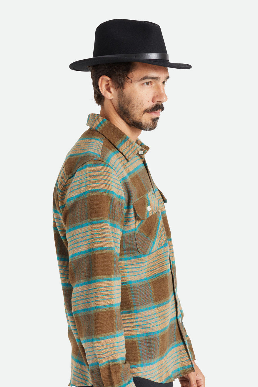 Brixton Messer Fedoras Heren Zwart | 038547IQW