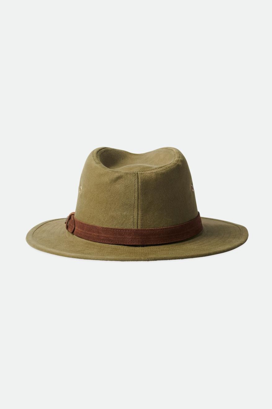 Brixton Messer Utility Adventure Fedora Fedoras Dames Olijfgroen | 983172JUH