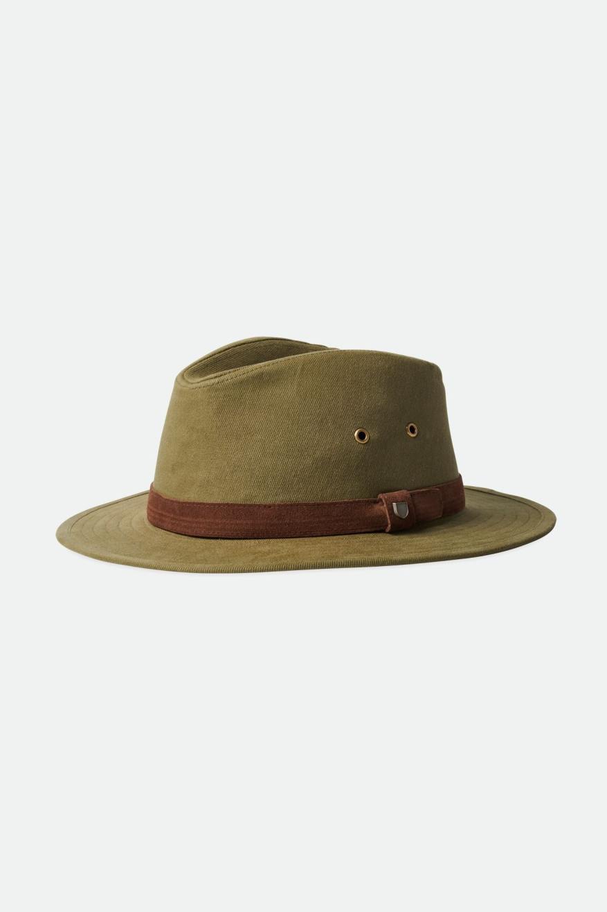 Brixton Messer Utility Adventure Fedora Fedoras Dames Olijfgroen | 983172JUH