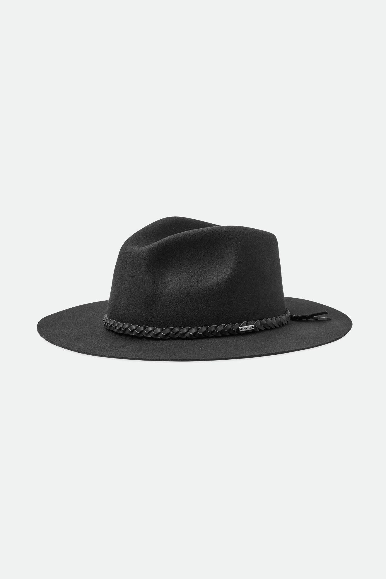 Brixton Messer Western Fedora Fedoras Dames Zwart | 729458XAD