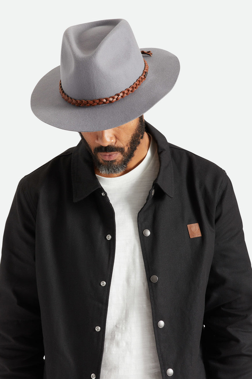 Brixton Messer Western Fedoras Heren Grijs | 946283NLY