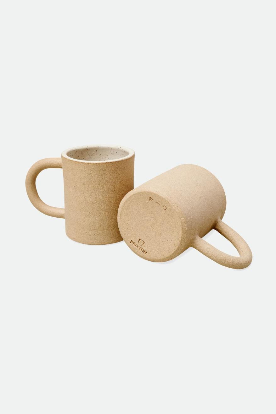 Brixton O-M Hand Crafted Keramiek Mug Accessoires Unisex Beige | 018952QAH