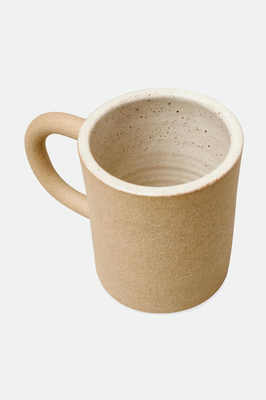 Brixton O-M Hand Crafted Keramiek Mug Accessoires Unisex Beige | 018952QAH