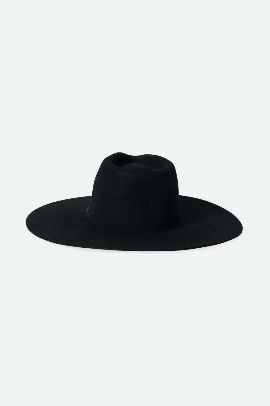 Brixton Primrose Felt Fedora Fedoras Dames Zwart | 853607JOG