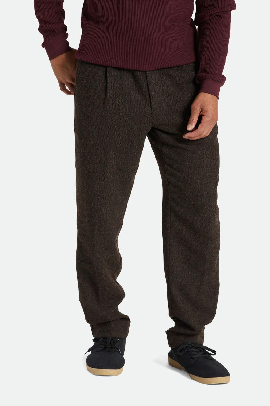 Brixton Regent Reserve Trouser Broek Heren Bruin | 074239ACU