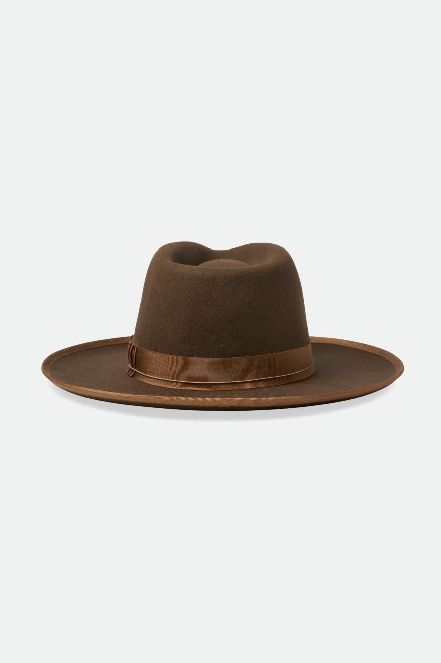 Brixton Reno Fedora Fedoras Dames Bruin | 807325NJW