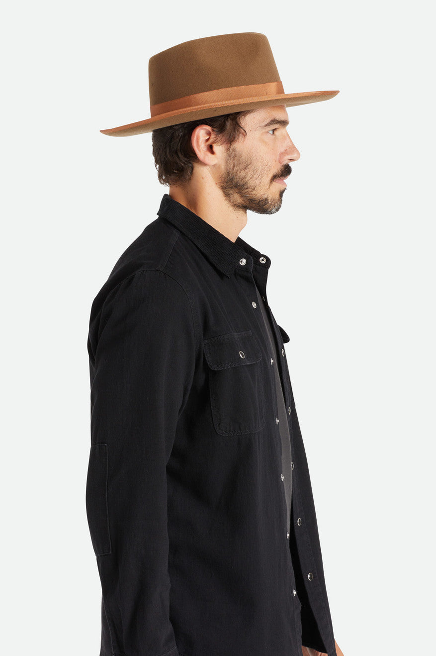 Brixton Reno Fedoras Heren Koffie | 062415JHW