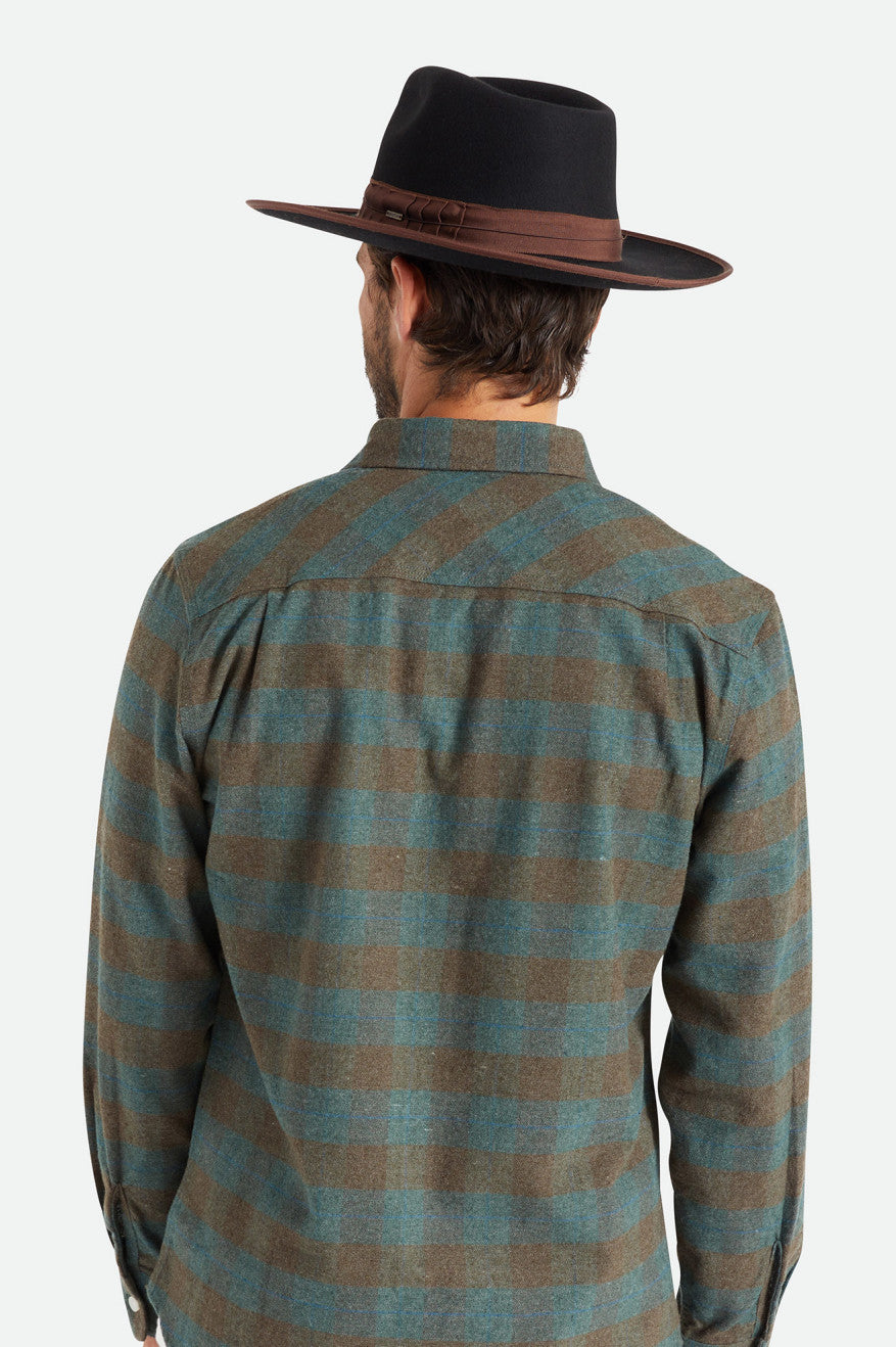 Brixton Reno Fedoras Heren Zwart Bruin | 809426GNK