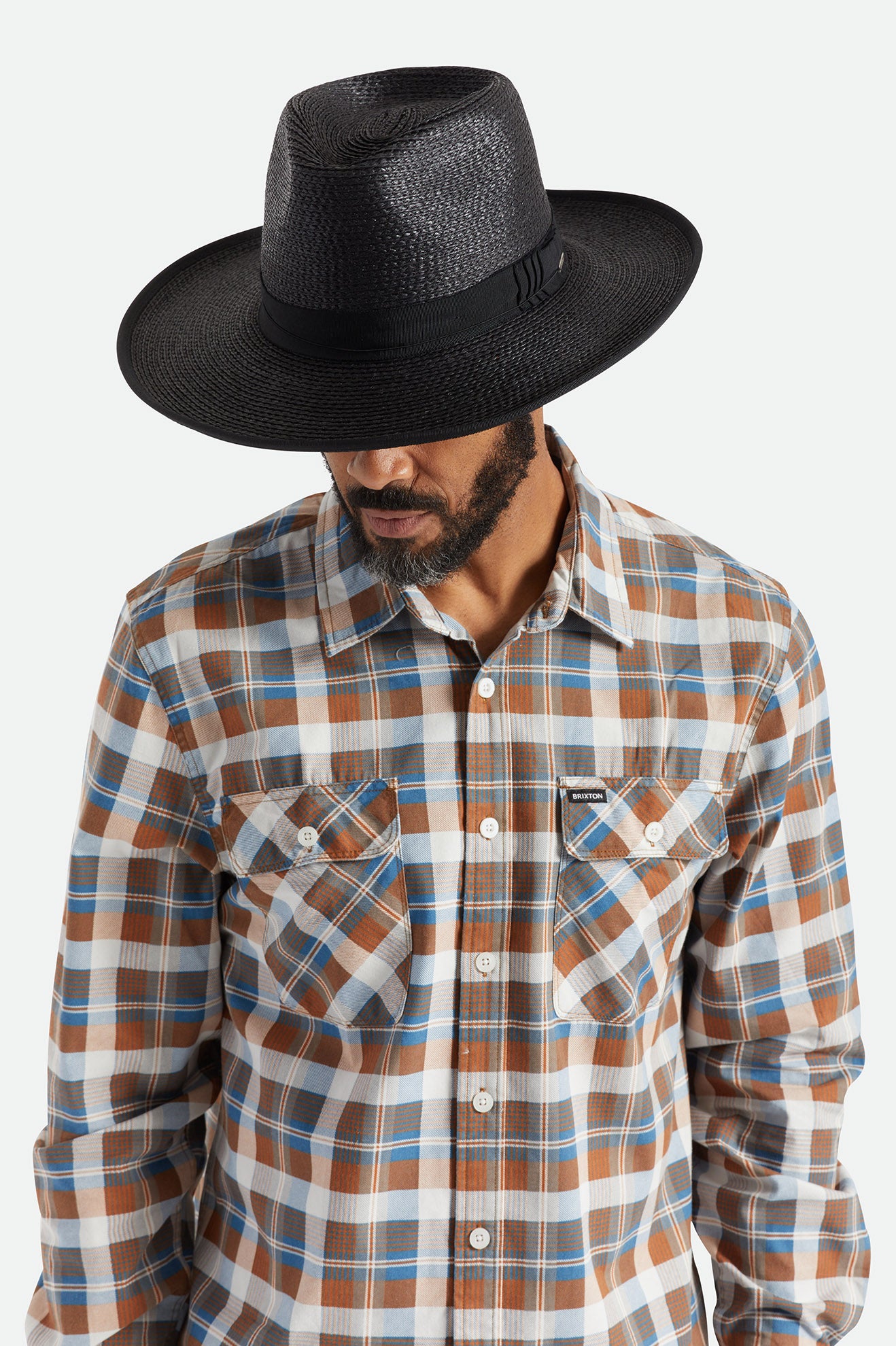 Brixton Reno Straw Hat Hoeden Dames Zwart | 240319VPG